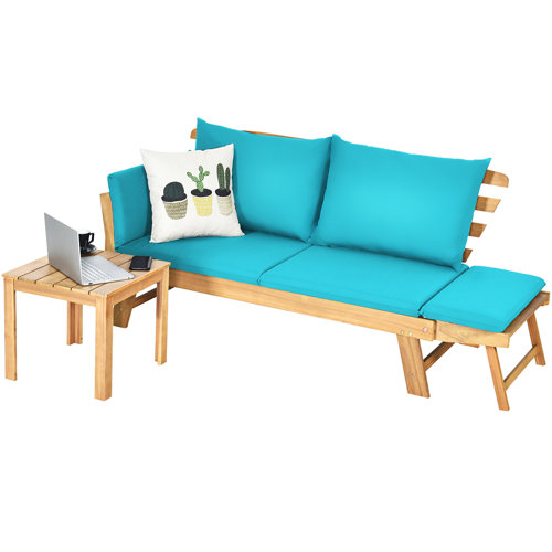 Sand & Stable Terri 78'' Acacia Outdoor Patio Sofa & Reviews Wayfair